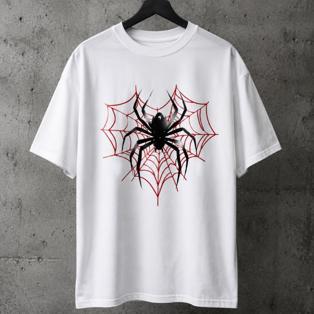 Camiseta Oversize Spider Blanca