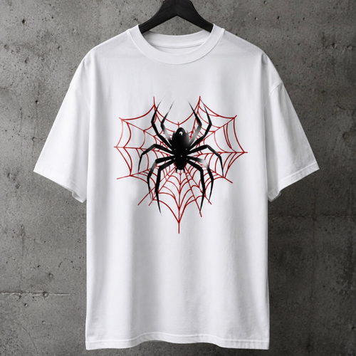 Camiseta Oversize Spider Blanca